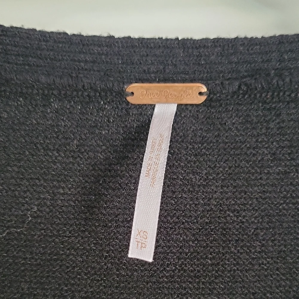 Free People Black Textured Sweater - Picture 2 of 5